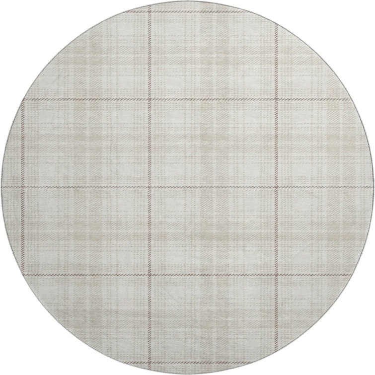 Premium Machine Washable Lyndhurst AMF993 Plaid Rug