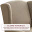 Fauteuil à oreilles rembourré Damiyah-2134088037