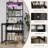 67-inch LED Bar Cabinet with Power Outlets, Multi-Functional Liquor Wine Storage & Coffee Bar Station-1739655583