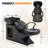53.5"D Shampoo Bowl And Chair Set For Salon, Hair Washing Station With ABS Sink & Side Storage, Black