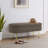 Oval Storage Bench With Metal Legs-1924148045