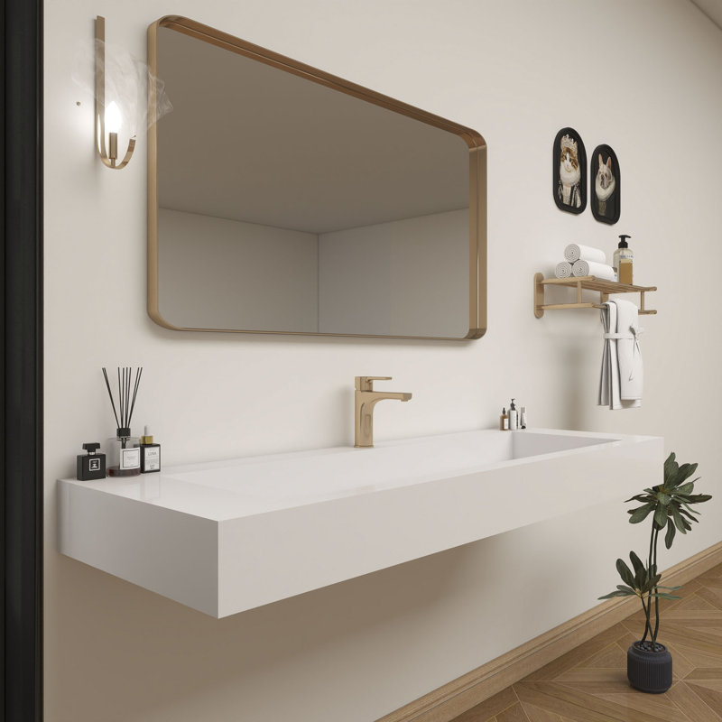 Comptoir de salle de bain en acrylique renforcé Jessica