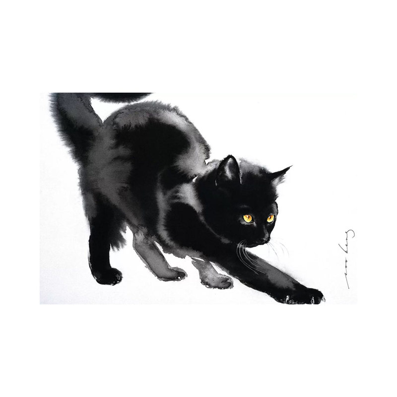 Yoga Strrretch by Soo Beng Lim - Wrapped Canvas Print, 20.32 cm H x 30.48 cm W