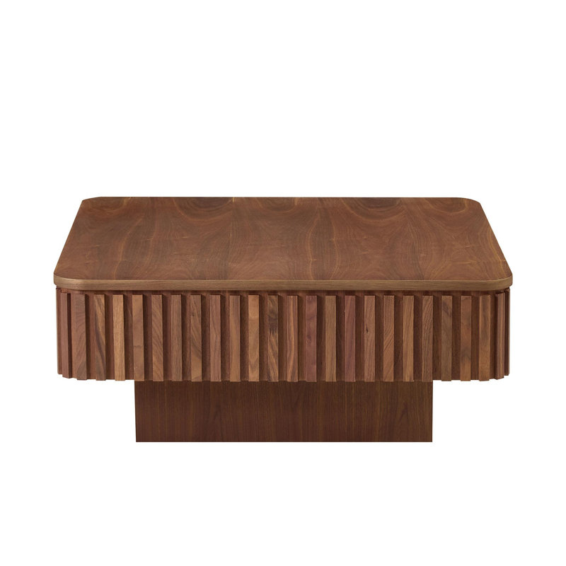 Table basse à plateau relevable 35,43 po, Noyer