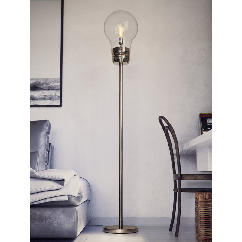 Edison Floor Lamp - Antique Brass