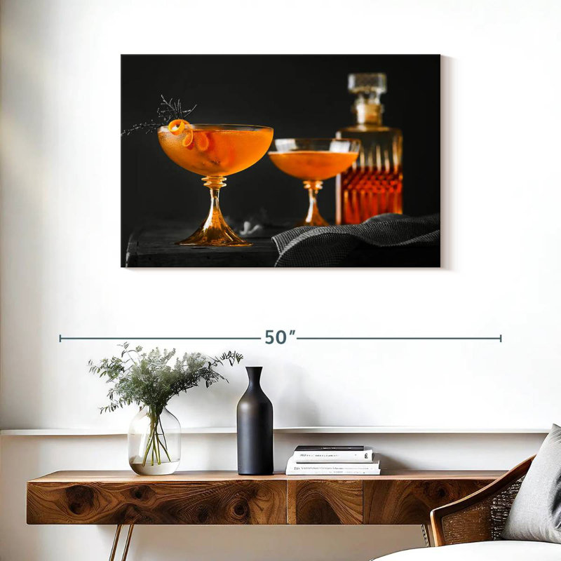 Yarlin Juniper Manhattan Cocktail, H 24 po x l 36 po