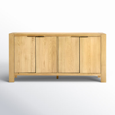 Block 72" Wide Oak Solid Wood Sideboard by AllModern