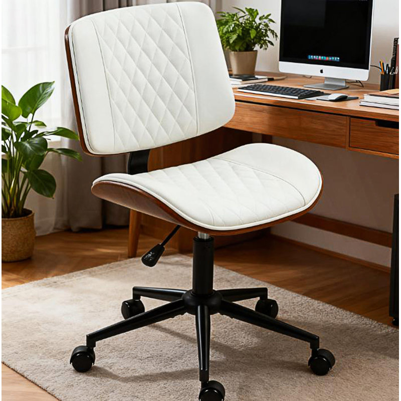 Chaise de bureau à domicile avec roulettes, chaise de bureau à hauteur réglable