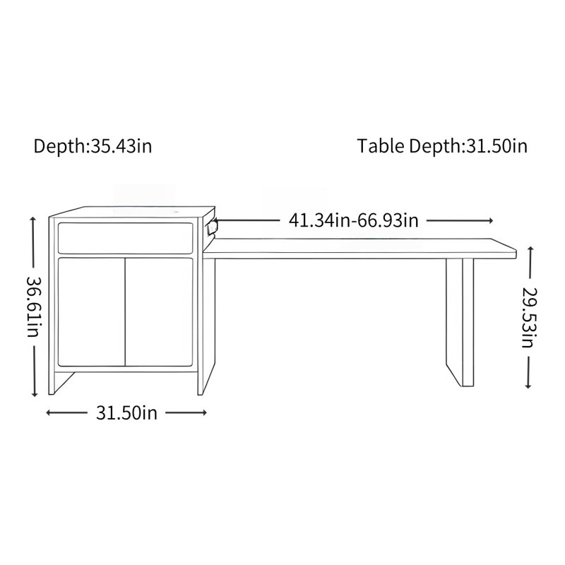Table de salle à manger simple et légère