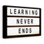 Learning Never Ends - Wrapped Canvas Print-1546909858