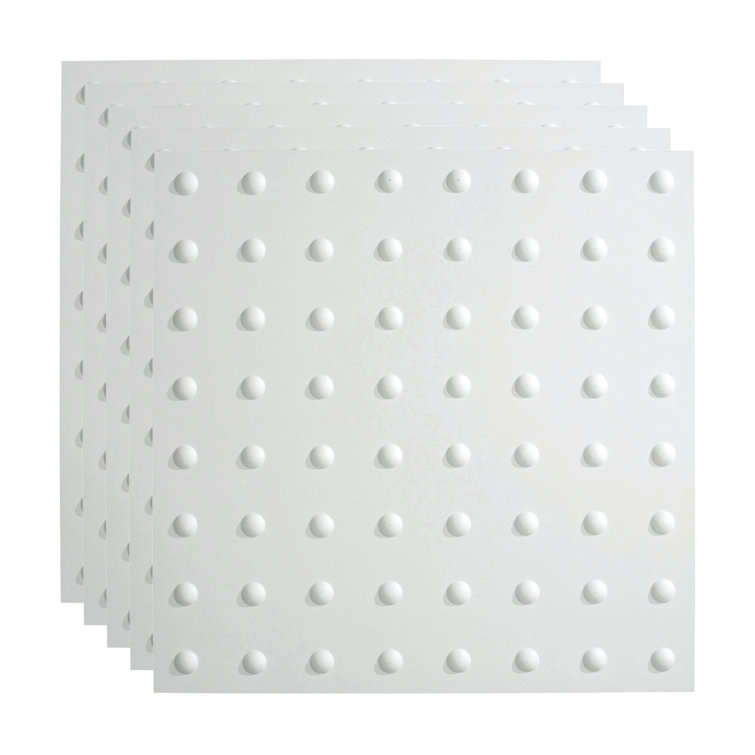 24'' L x 24'' W Textured Vinyl Drop-In Ceiling Tile