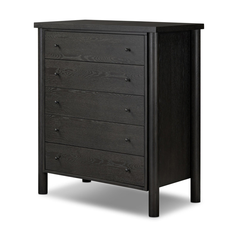 Roark 5 - Drawer Dresser, Ebony Oak