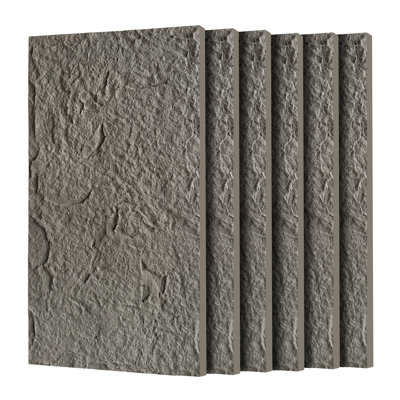 Panneaux muraux en pierre artificielle 3D, panneau de lambris pour décoration murale intérieure, ignifuge et léger et imperméable, pour mur de télévision, bureau, salon, 47,24 po x 23,62 po