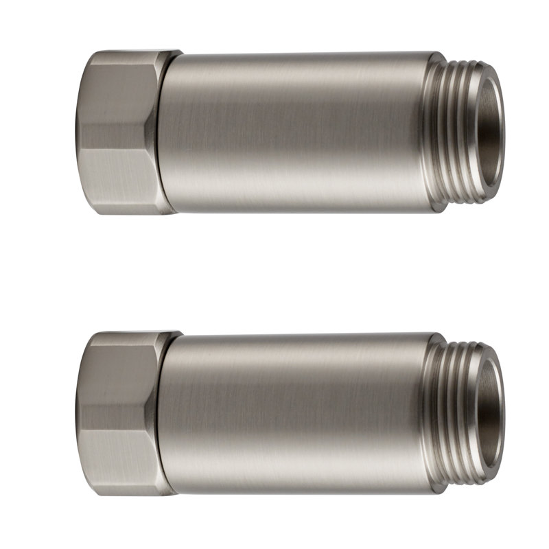 Extension horizontale du robinet de baignoire, Nickel poli