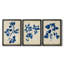 Indigo Leaf Study IV - Ensemble de 3 peintures sur toile encadrées-1576250586-1576250584