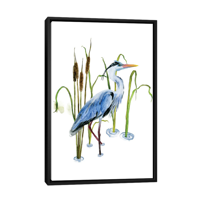 «At The Pond II», impression sur toile tendue, H 26 po x l 18 po x P 1,5 po, Toile avec cadre noir, Pas de tapis