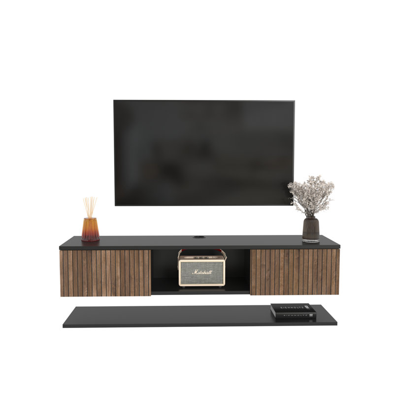 Charlay Floating TV Stand for TVs up to 60", With Shelf