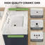 Meuble-lavabo simple 36 po avec plateau en marbre artificiel 36 po-124851759