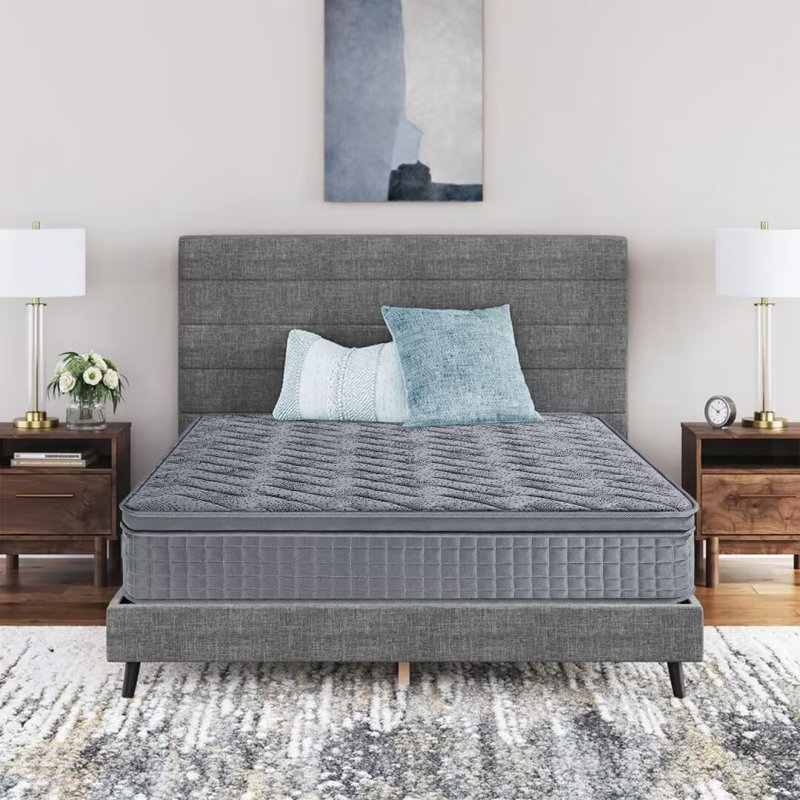 Matelas en mousse à mémoire de forme hybride pour soulager la pression du sommeil, 12", Très grand simple