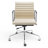 Mid Back Top-Gain Leather Office Chair With Arm And Aluminum Frame, Swivel Conference Desk Chair-1952329214