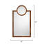 Keystone Rectangle Leather Framed Wall Mirror-750542726