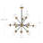 Arisai Andreau 12-Light Dimmable Sputnik Sphere Chandelier-80314064-80314067