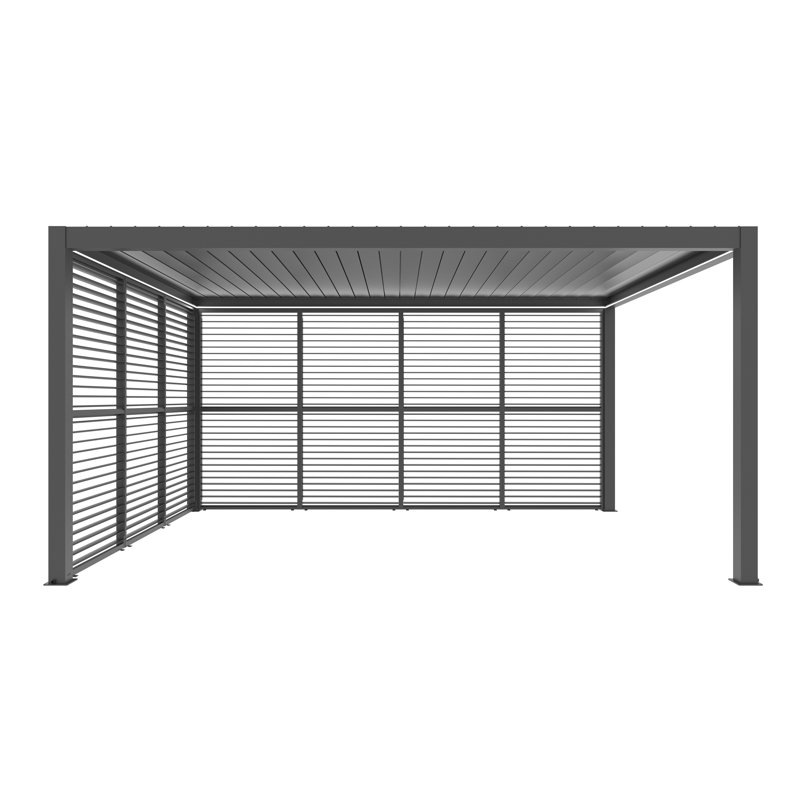 Panneau mural d'intimité en aluminium pour pergola