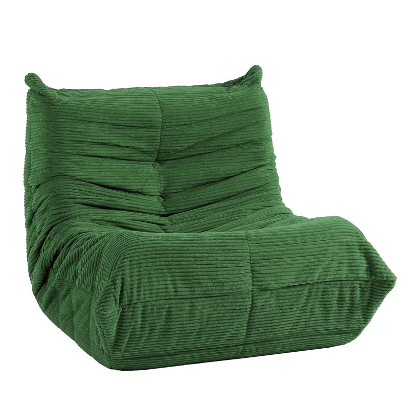  Cordury Bean Bag Chairs For Adults, Green Corduroy