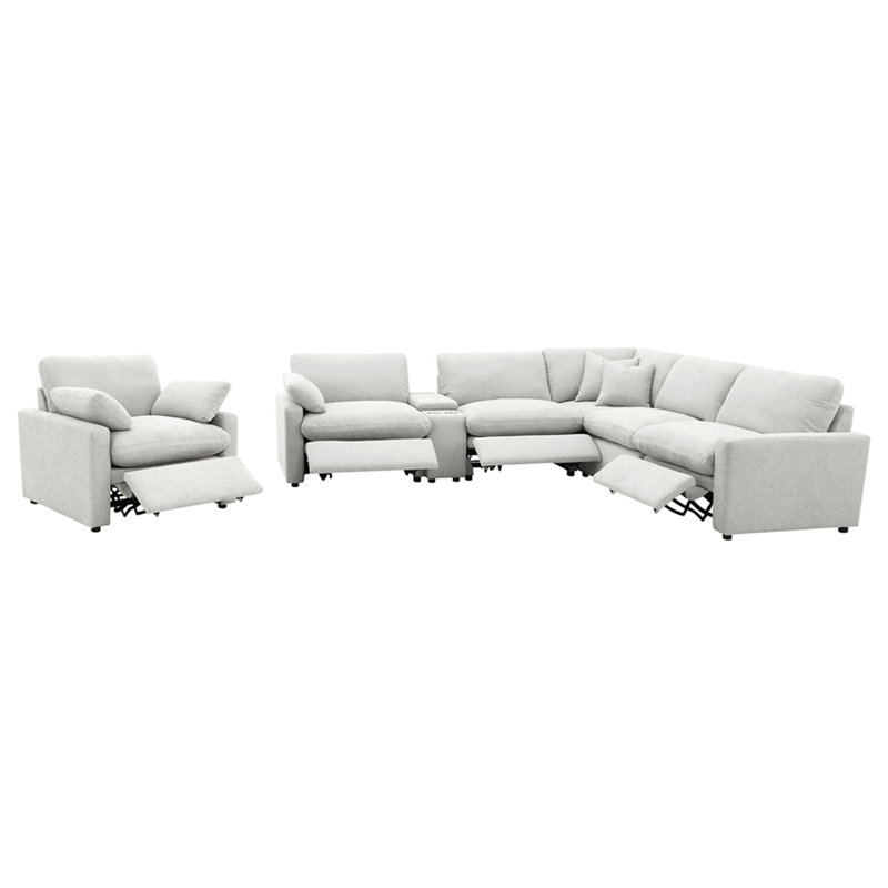 6-piece Modular Power Reclining Sectional Sofa