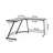 Myrtlewood L-Shaped Metal Base