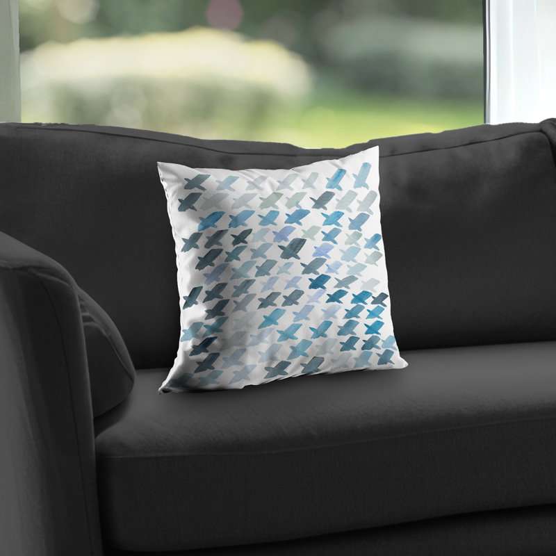 X Pattern Abstract Poly Twill Throw Pillow – Poly Twill Throw Pillow with Insert, Double-Sided Print