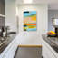  «Colorfield No. 17» par Jan Weiss, art mural en verre acrylique, 24 po x 36 po