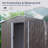 8Ft X 4Ft Outdoor Metal Storage Shed With Window And Metal Foundation-121341885