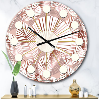 Horloge murale Golden Mid-Century IV