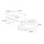 Table basse créative rotative en forme