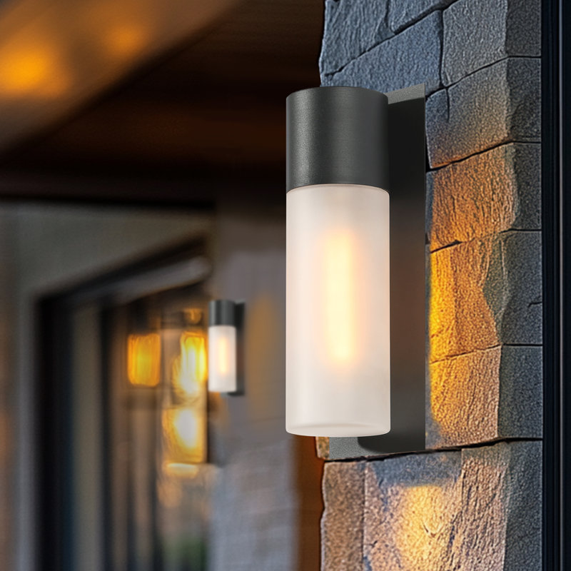 Plafonnier encastré cylindrique d'extérieur 1 lumière Modern