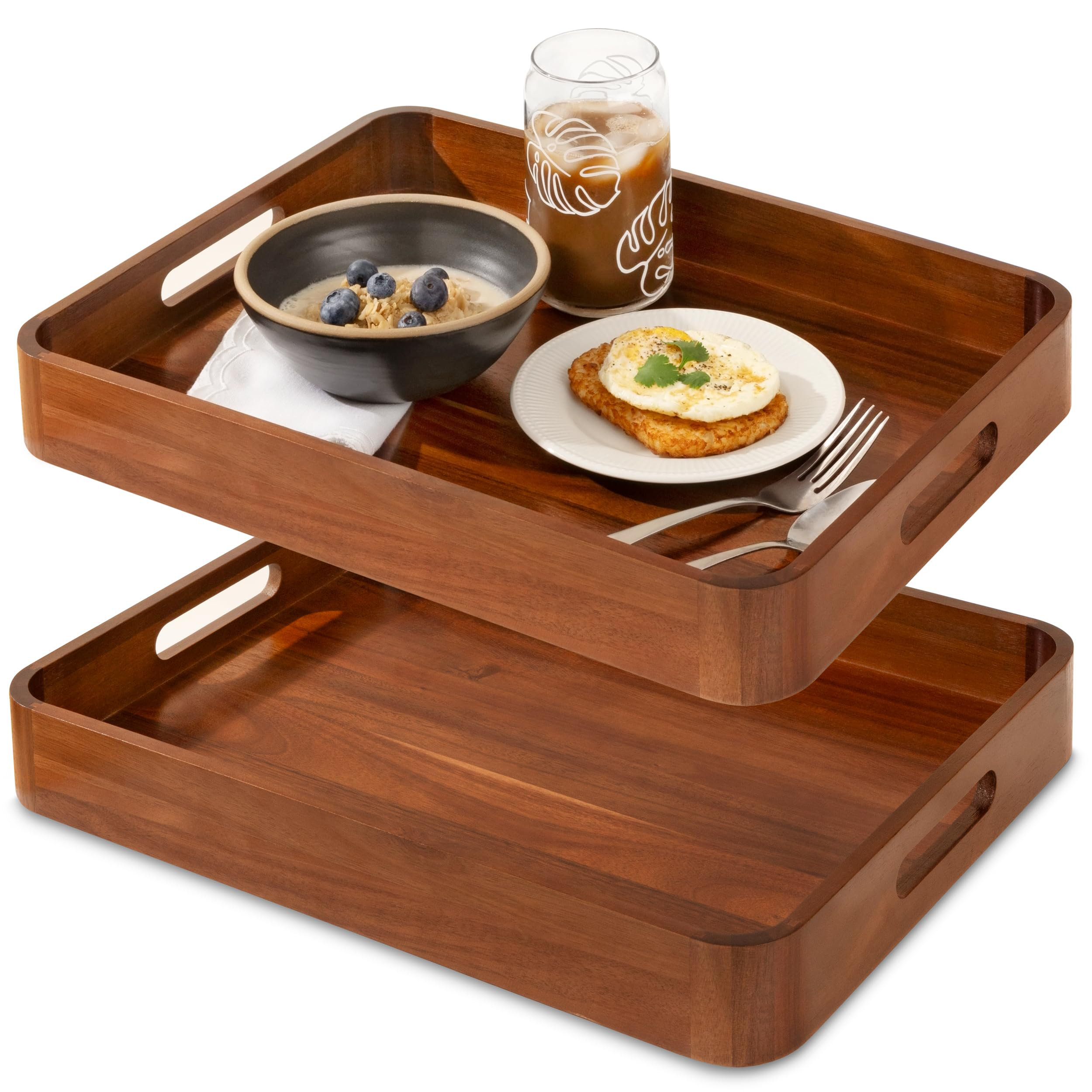 Plateaux De Service En Bois Pour Table De Salle à Manger, Plateaux