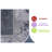 MARFI Modern Abstract Area Rug 5x7 - Silver & Blue Stain Resistant Machine Woven Carpet for Living Room-1142349389