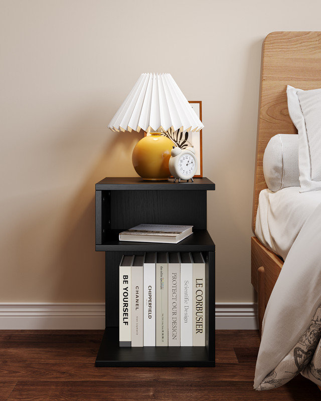 Table de bout Carfi Lush, Noir, noir, noir, noir