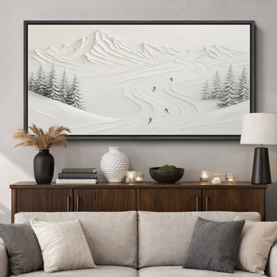 Impression sur toile encadrée, paysage d'hiver