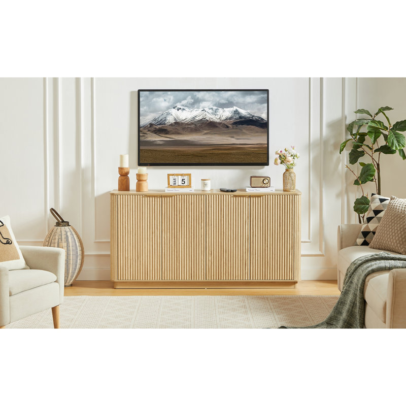 Buffet 63 "à rayures verticales avec rangement ondulé