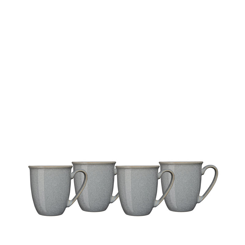 Ensemble de 4 tasses à café / tasses Elements gris clair, Gris