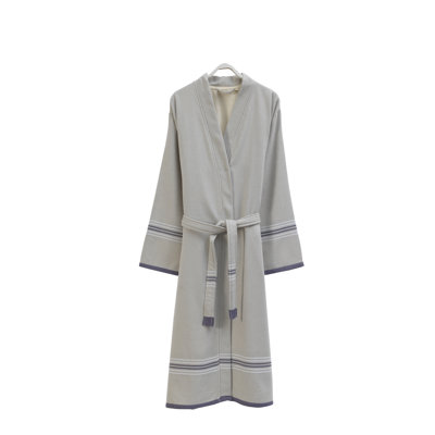 Peignoir mi-mollet 100% coton avec poches Boew