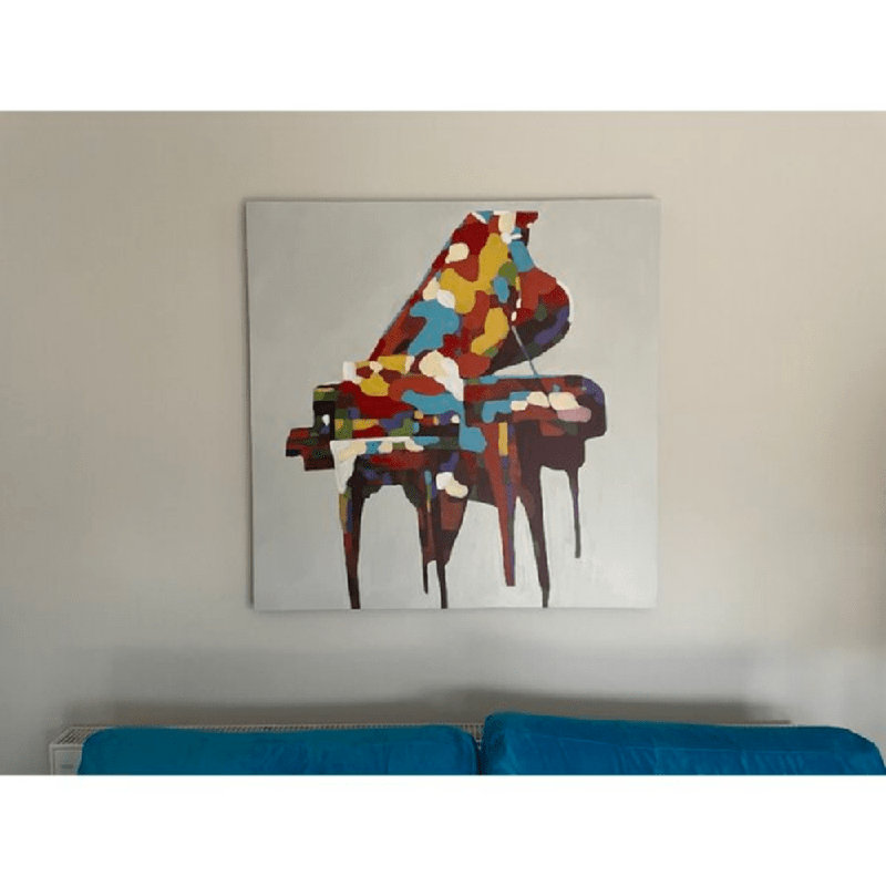 Piano - Wrapped Canvas Painting