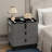 Modern 3 - Drawer Nightstand With Wireless Charging, Bluetooth Speaker, Led Night Light & Fingerprint Lock (pre-assembled)