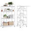 Tablette de rangement pliante avec roulettes