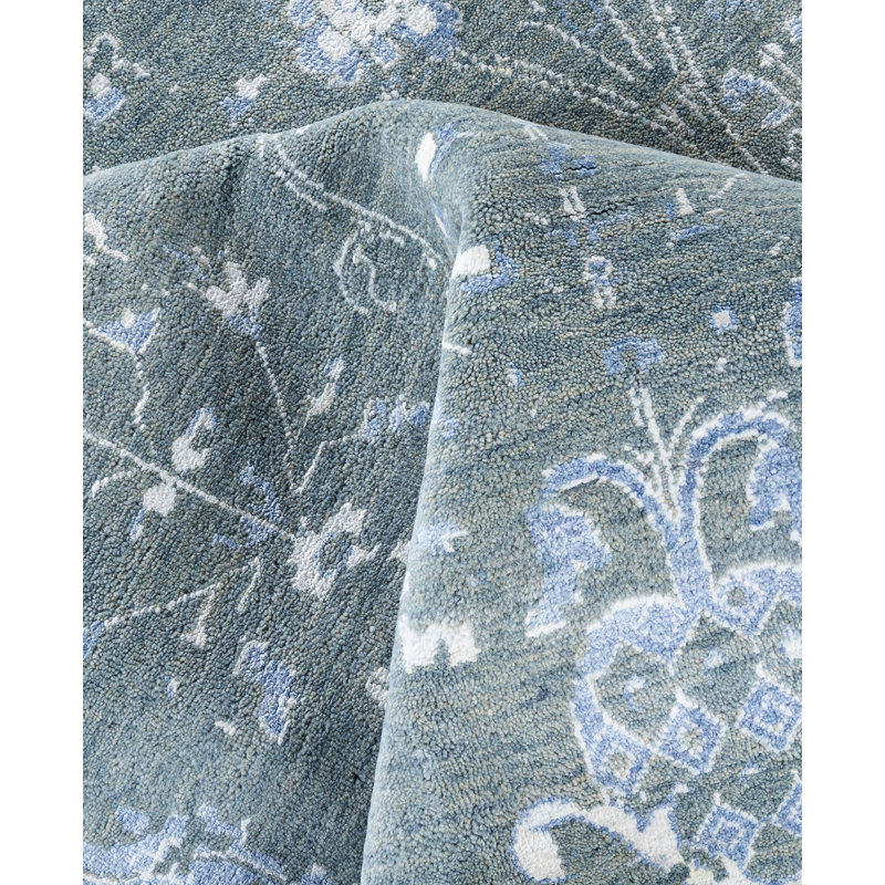 Overdyed One-of-a-Kind 9' 0" X 12' 3" Hand Knotted Area Rug