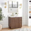 Meuble-lavabo sur pied simple 36 po avec plateau en quartz Calacatta Waubun Rally-1571916384