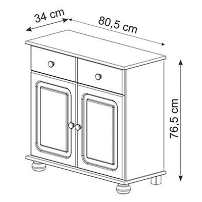 Abiageal 80cm Sideboard