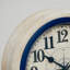 Horloge de table ronde en bois de style nautique